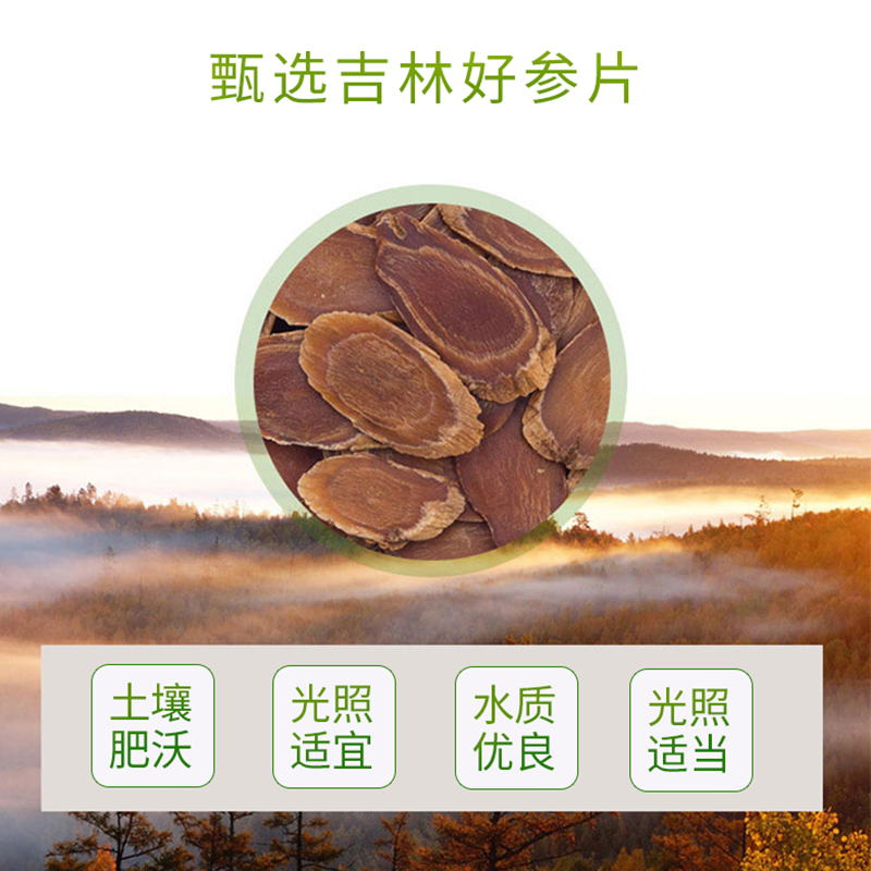 长白山红参片批发高丽参无糖红参片礼盒批发人参野山参