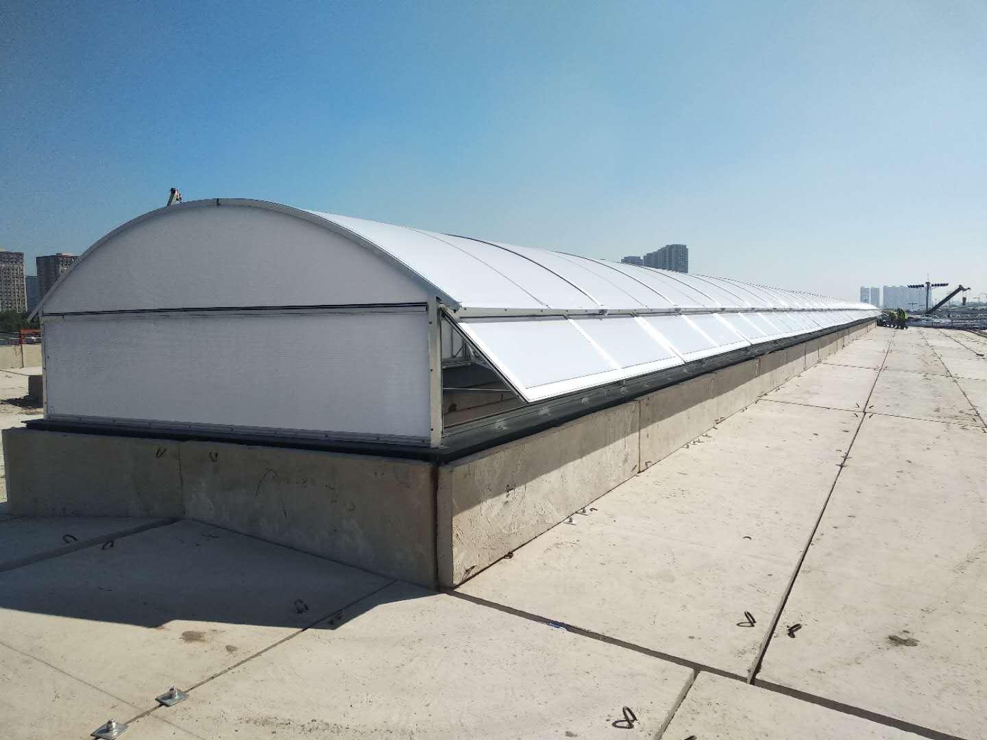 厂家直销 圆拱型电动采光排烟通风天窗 消防排烟窗 吉林宝迪圆拱天窗