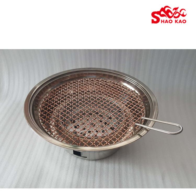 韩式炭火炉 不锈钢材质 延吉大韩厨具 厂家供应 韩式炭烤肉炉