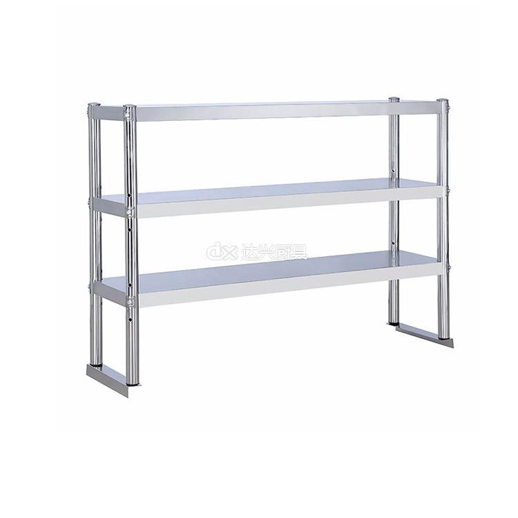 不锈钢台面立架工作台架子厨房桌面收纳架台上架两三层货架置物架三层台面立架