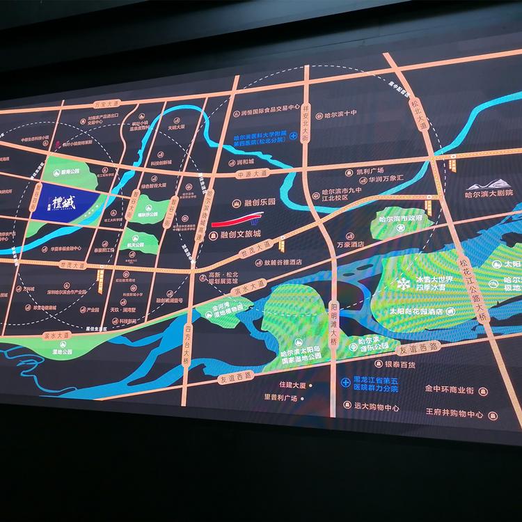 白城市沙盘模型 安装设计 鼎信沙盘 区位沙盘模型