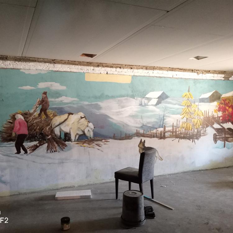 饭店墙壁手绘	基地直销	风之谷彩绘	吉林饭店墙壁手绘厂家	优质供货