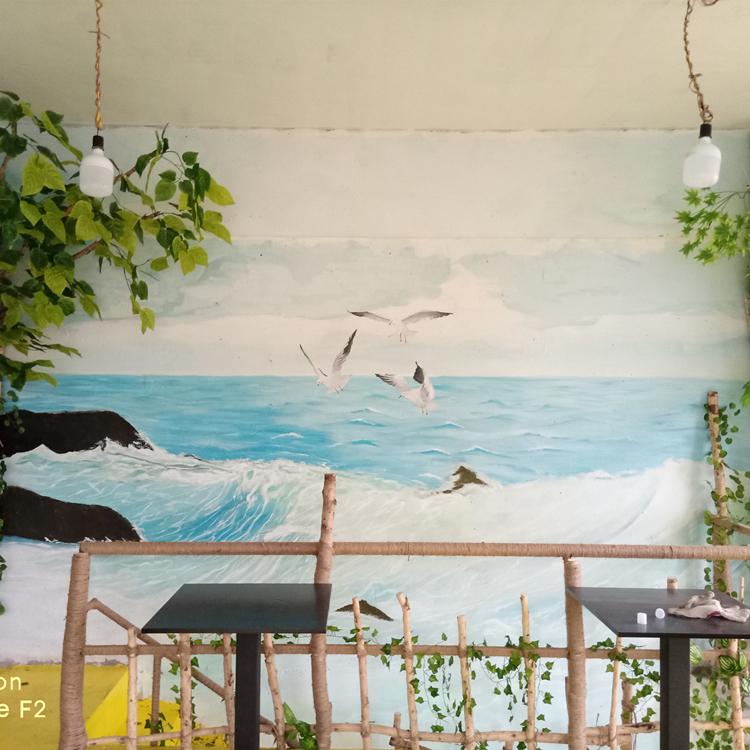 餐厅墙壁手绘	基地批发	风之谷彩绘	吉林餐厅墙壁手绘厂家