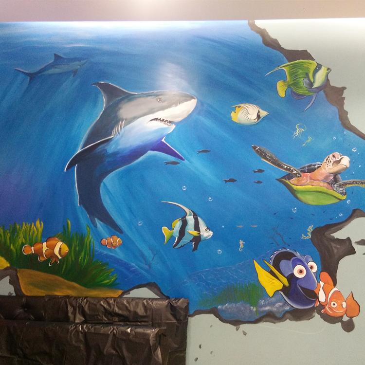 3D大型墙绘	厂家直销	风之谷彩绘	3D大型墙绘厂家	规格齐全