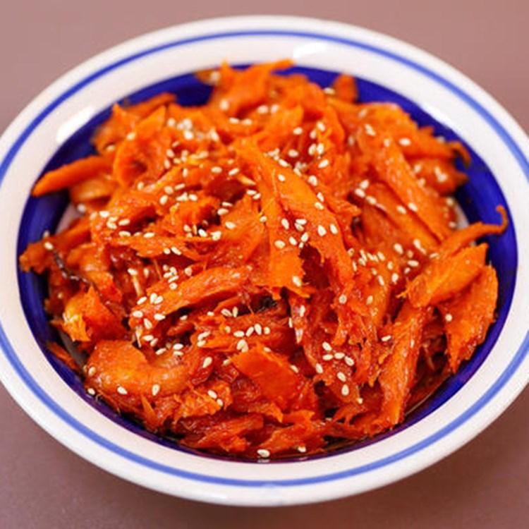 甜辣明太鱼丝 厂家直销 甜辣明太鱼丝 深海鳕鱼 手撕明太鱼丝  延边特色小吃批发厂家 