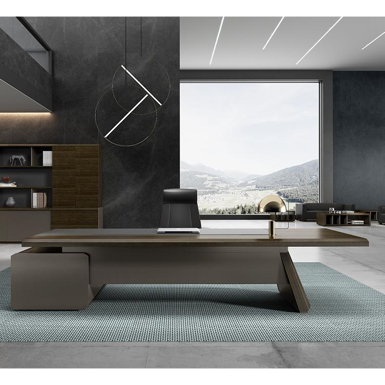 厂家定制老板桌  长春办公家具厂家  老板桌规格齐全 