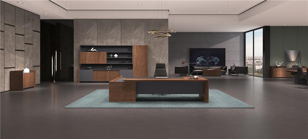 多功能智慧办公桌 总经理总裁办公台 厂家定制