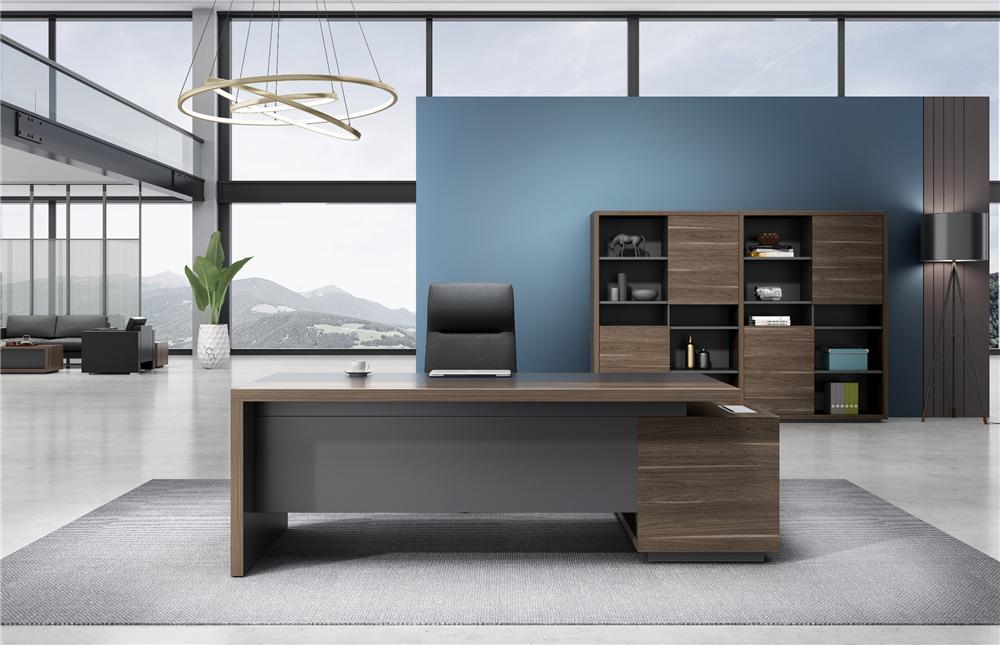 新款大气老板办公桌 大班台 总裁桌 现代板式经理办公桌 办公家具