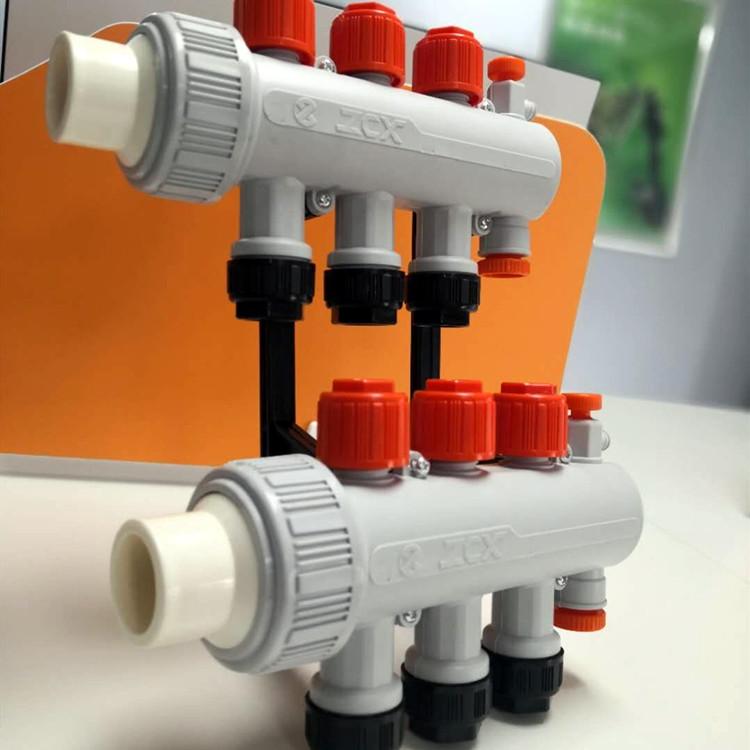大流量地暖分水器价格 长春分水器安装  上门服务