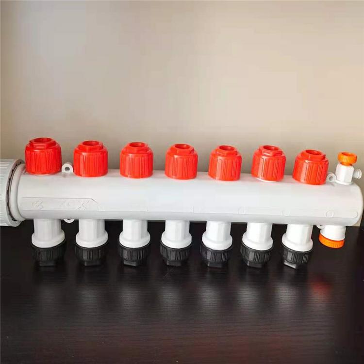 供应吉林 大流量地暖分水器价格  厂家直销