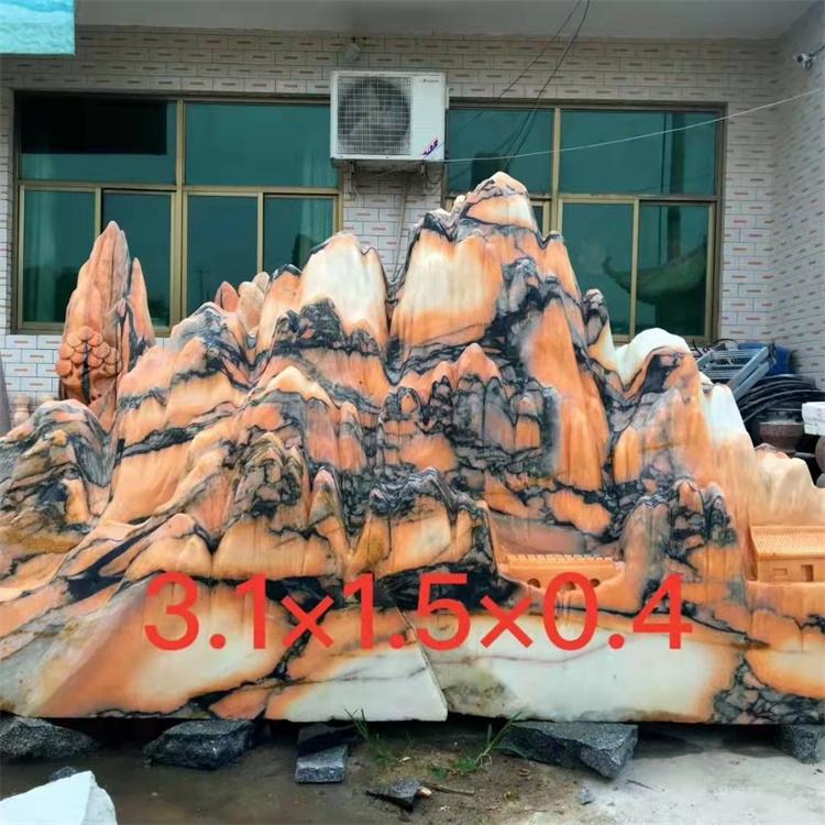 户外道路天然景观石定制 大型城市刻字风景石摆件 铭阳石材