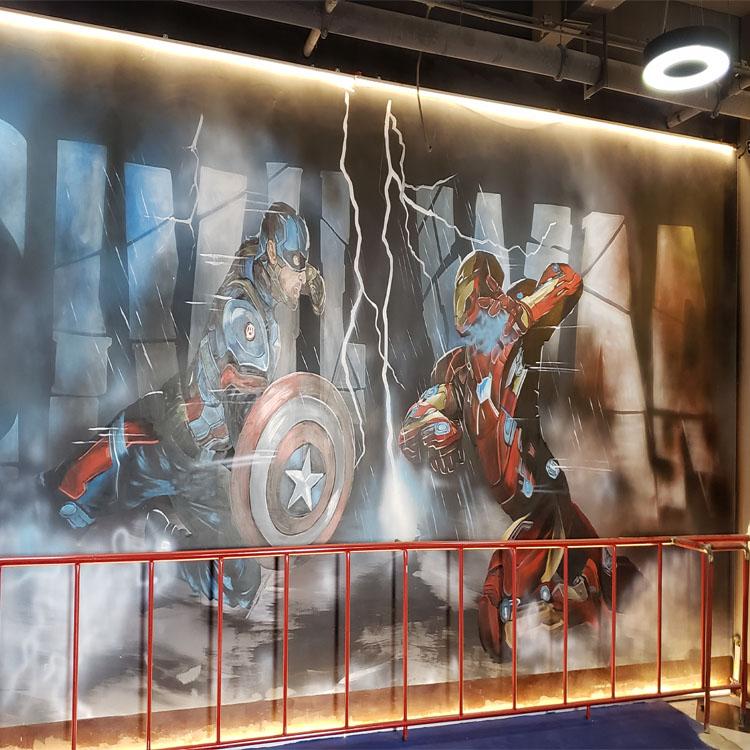 商场墙体彩绘  长春商场墙体手绘设计  原创墙体手绘公司  价格优惠