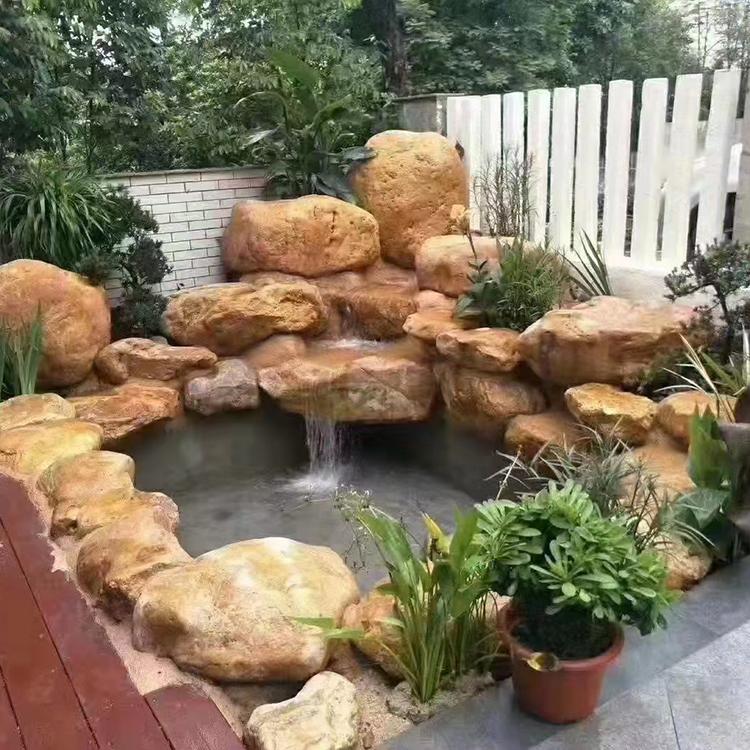 景观石黄蜡石 公园石材 装饰造景