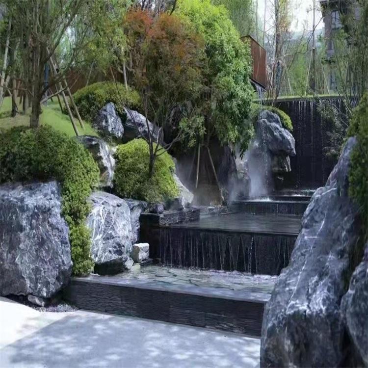 黑山石材厂 园林绿化景观石 坚固性强 防腐