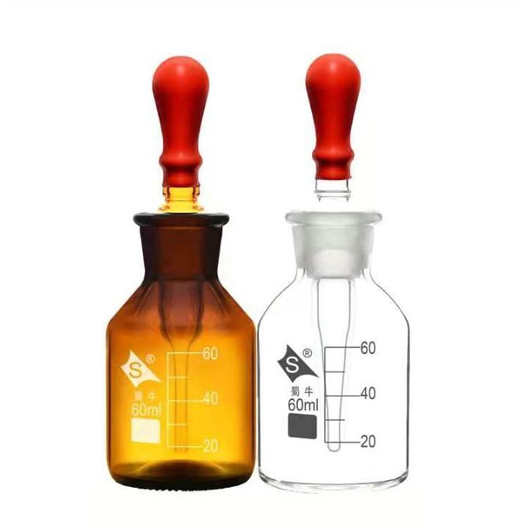 天美生物 玻璃滴瓶试剂滴瓶 可定制棕色滴瓶 厂家定制