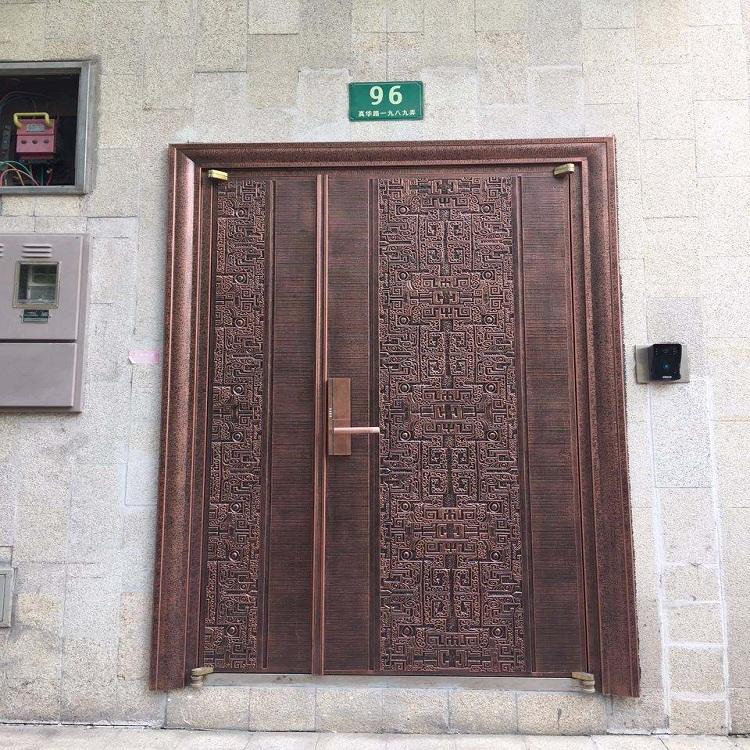 长春庭院铝门 别墅铝艺大门 铸铝合金电动推拉平移门